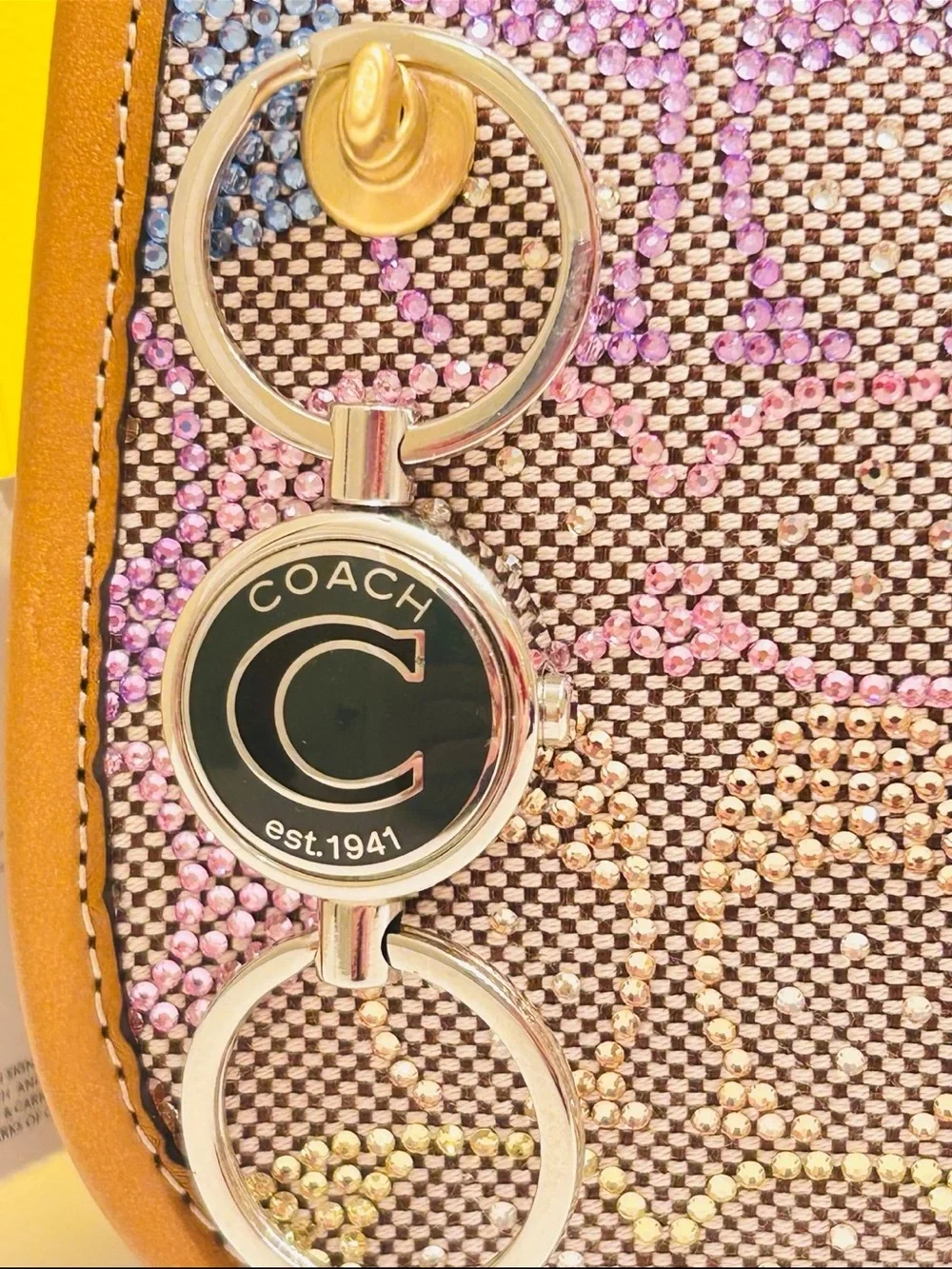Coach 1941 Valet Keychain/ Bag Charm